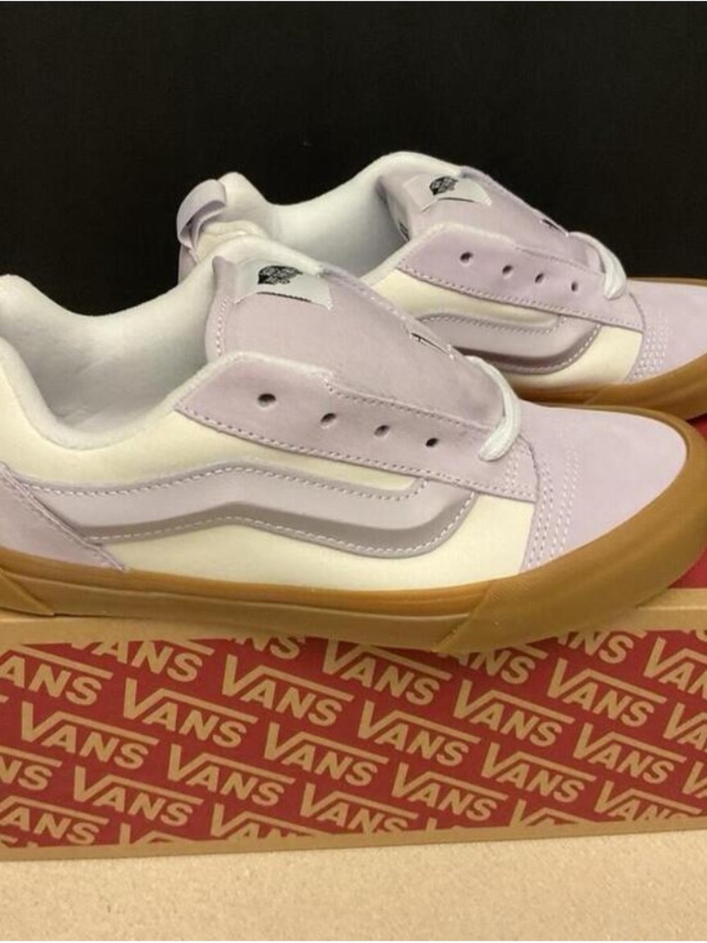 Vans Knu Skool Sneakers in Light Purple, White & Gum size 6.5Y or 8 in women’s